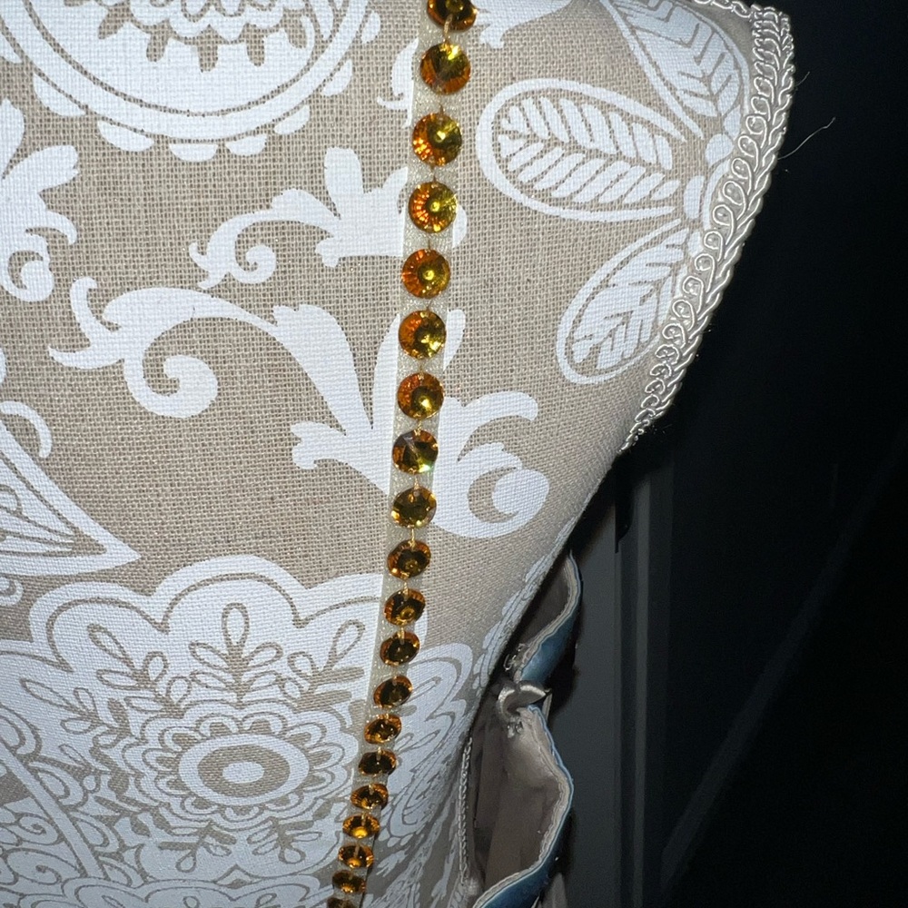 MUSANI GOLD COUTURE Evening Prom Dress Gown - Picture 13 of 14
